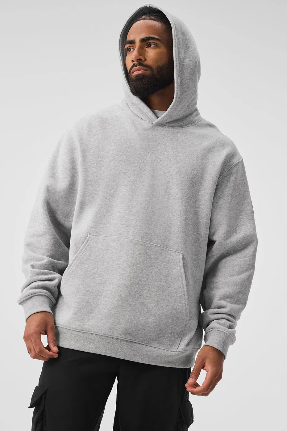 Renown Heavy Weight Hoodie - Athletic Heather Grey sold by Alo Yoga product image thumbnail 3