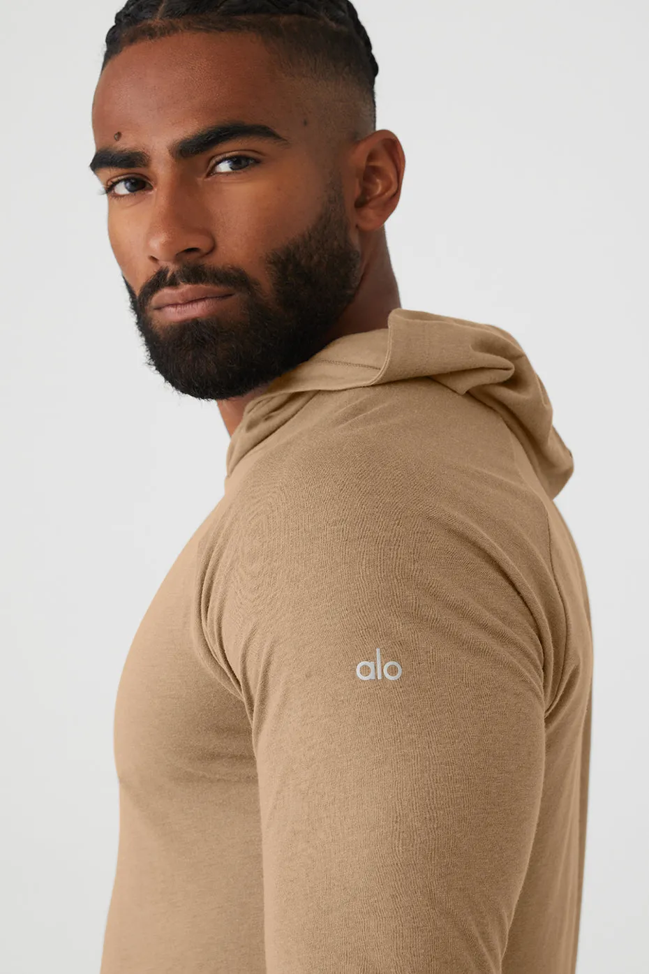 Core Hooded Runner - Gravel sold by Alo Yoga product image thumbnail 4