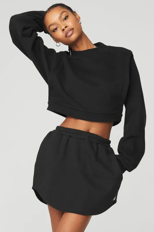 Cropped Fresh Coverup - Black sold by Alo Yoga