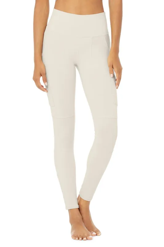 High-Waist Cargo Legging - Bone sold by Alo Yoga