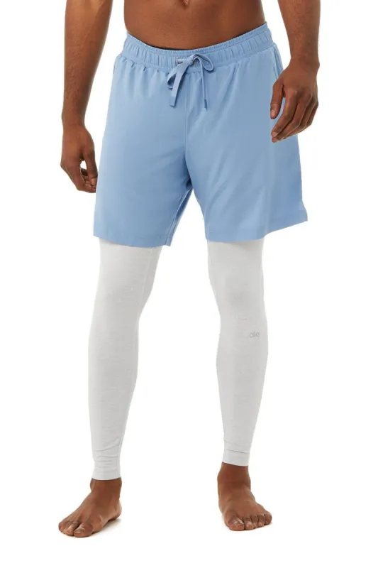 Stability 2-In-1 Pant - Toluca Blue/Athletic Heather Grey sold by Alo Yoga