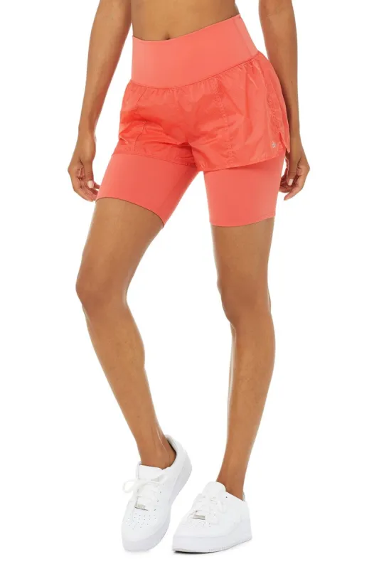 High-Waist Circuit Short - Strawberry sold by Alo Yoga