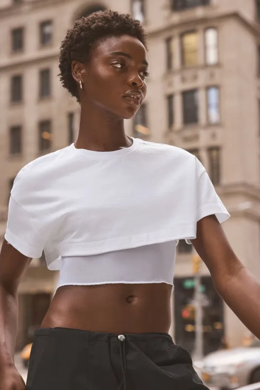 Made You Look Short Sleeve - White sold by Alo Yoga