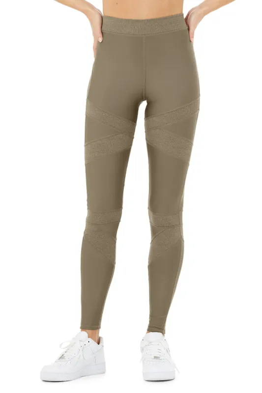 High-Waist Level Up Legging - Olive Branch made by Alo Yoga
