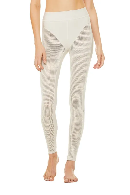High-Waist Energize Legging - Bone sold by Alo Yoga