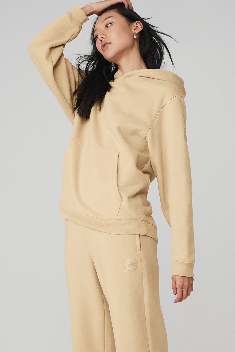 Renown Heavy Weight Hoodie - Sand Dune sold by Alo Yoga product image thumbnail 2