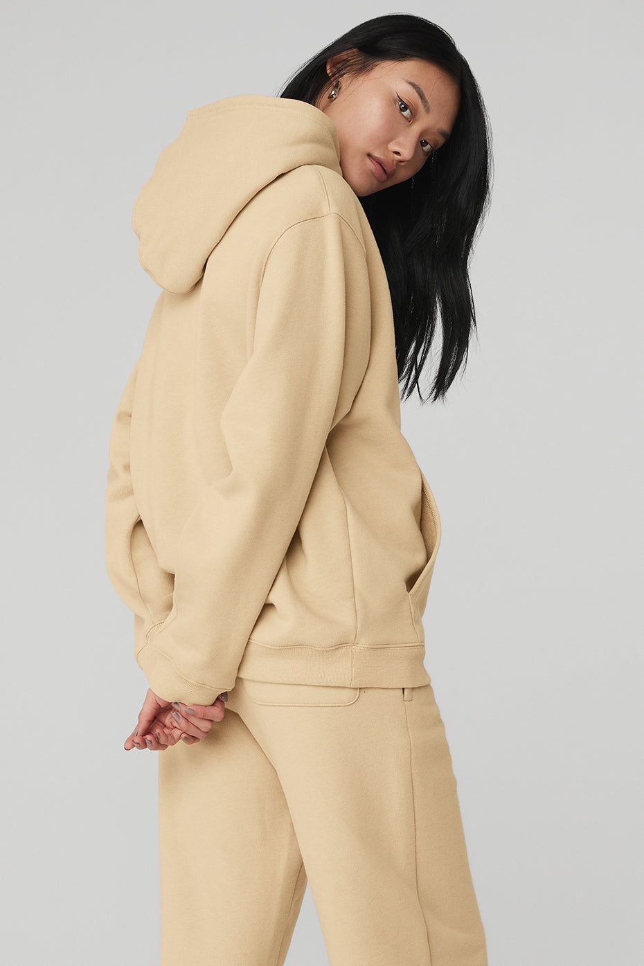Renown Heavy Weight Hoodie - Sand Dune sold by Alo Yoga product image thumbnail 3