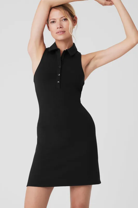Charmed Tennis Dress - Black sold by Alo Yoga