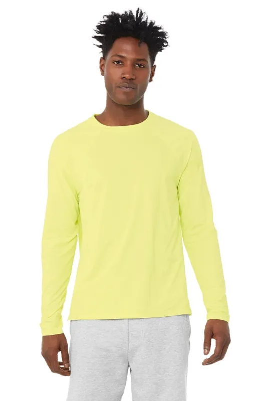 Idol Long Sleeve Performance Tee - Neon Shock Yellow sold by Alo Yoga