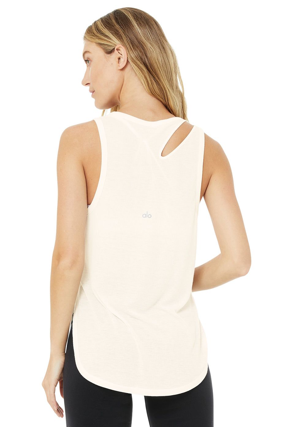 Ribbed Peak Tank - Ivory sold by Alo Yoga product image thumbnail 2
