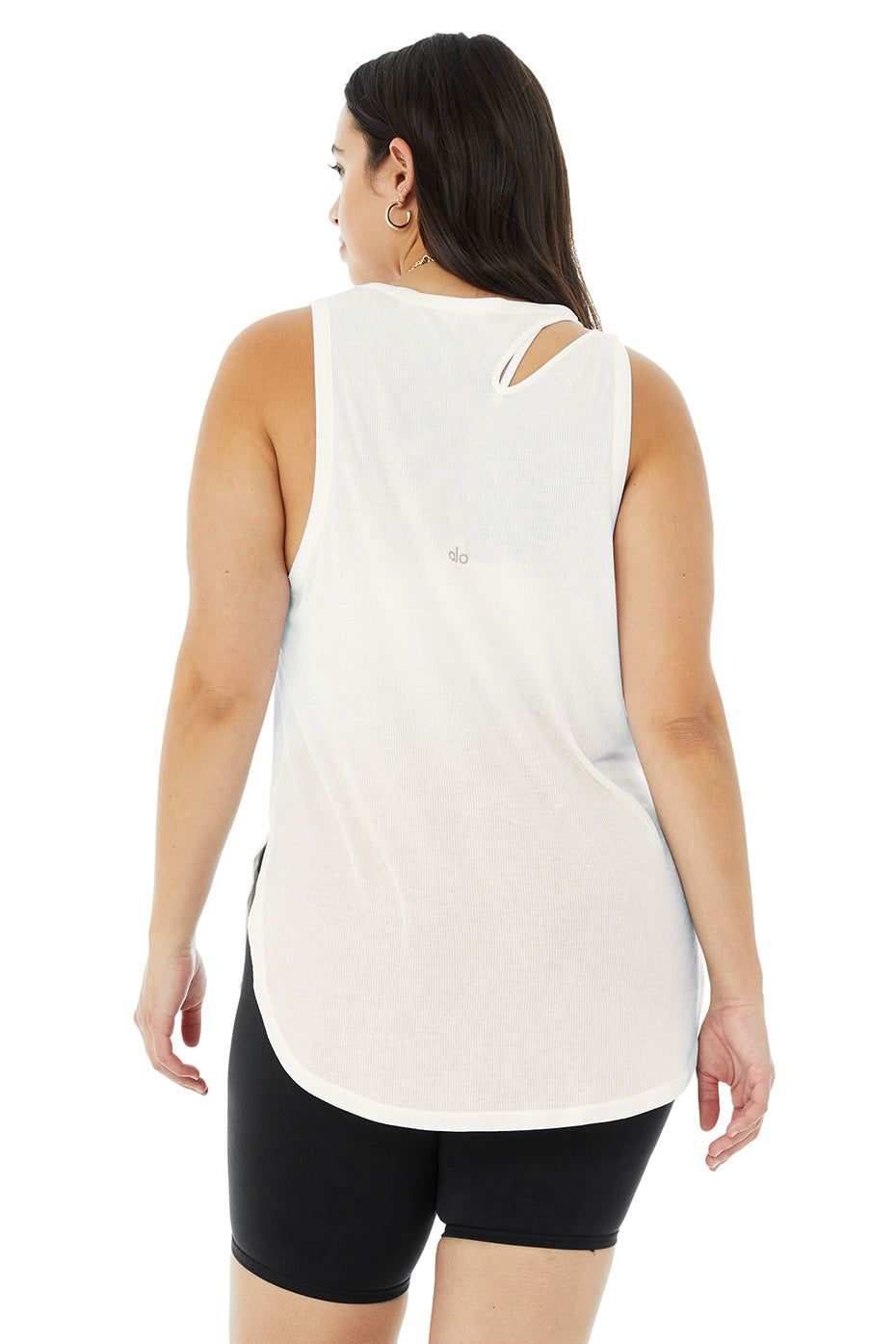 Ribbed Peak Tank - Ivory sold by Alo Yoga product image thumbnail 6