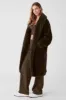 Oversized Sherpa Trench - Espresso sold by Alo Yoga