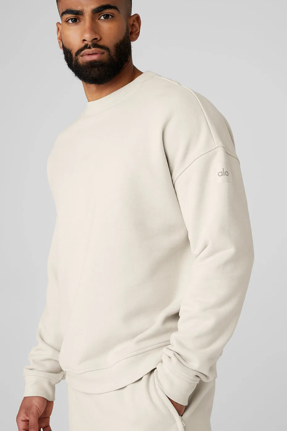 Renown Heavy Weight Crew Neck Pullover - Bone sold by Alo Yoga product image thumbnail 4
