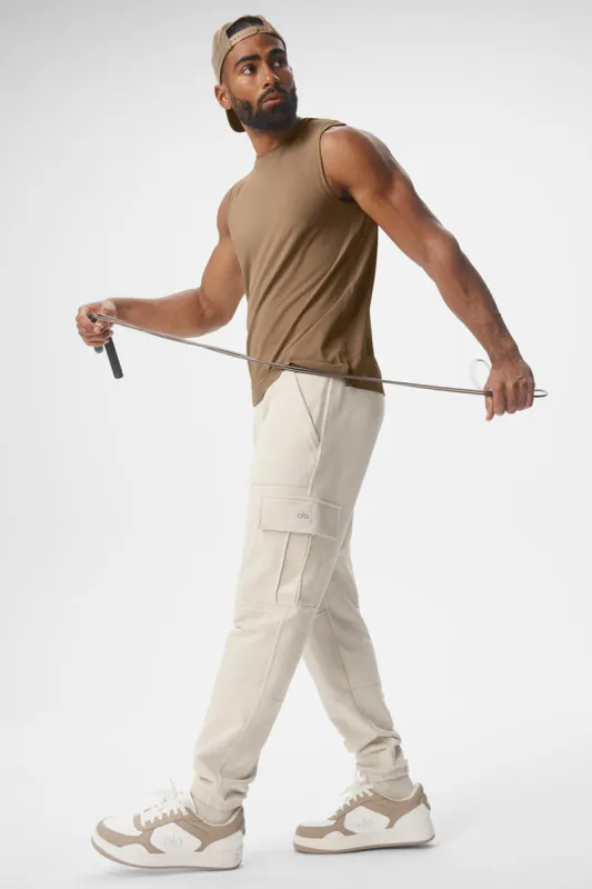 Highline Cargo Sweatpant - Bone sold by Alo Yoga