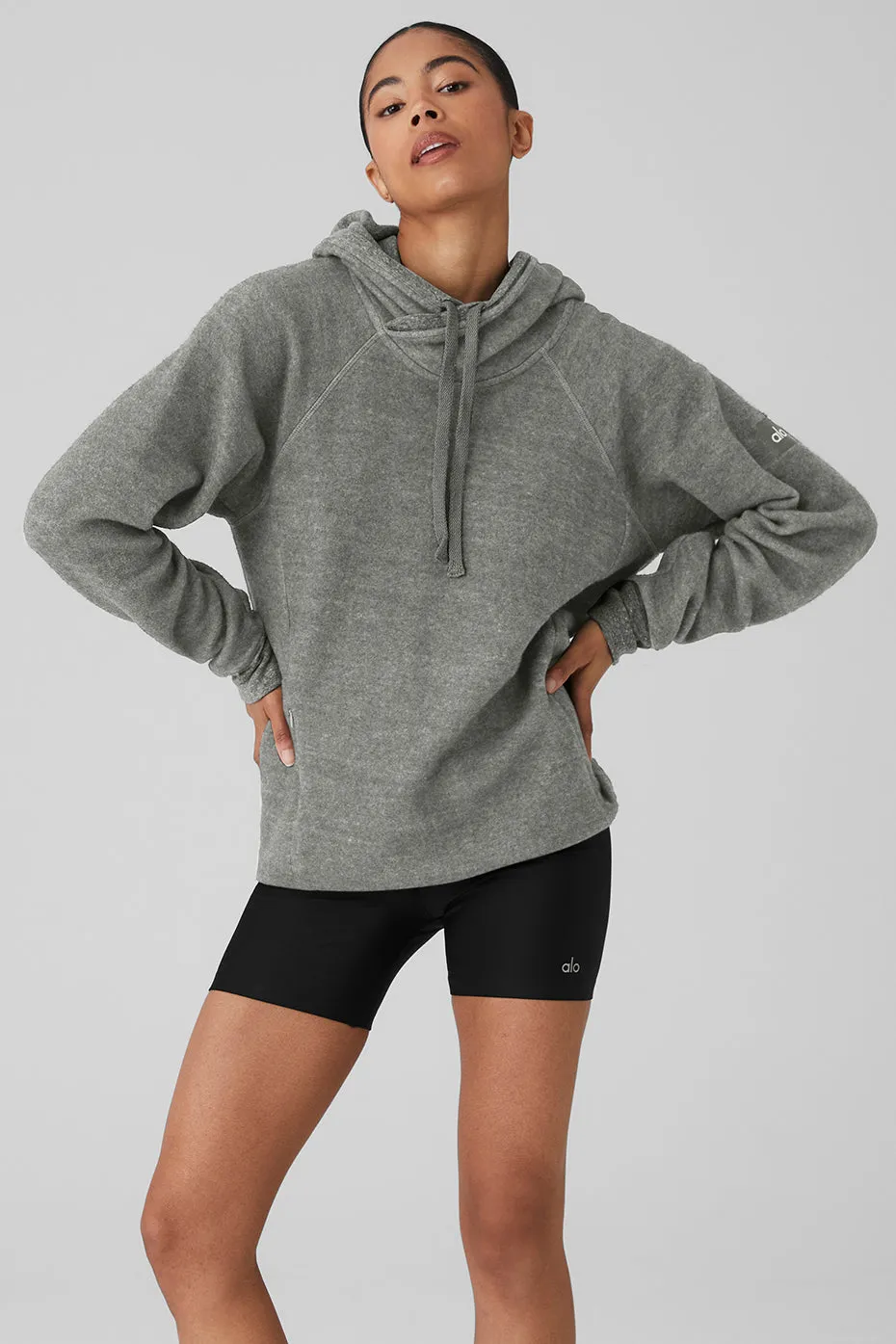 Triumph Hoodie - Grey Triblend sold by Alo Yoga