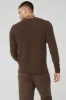 Micro Waffle Fast Break Long Sleeve Tee - Espresso sold by Alo Yoga