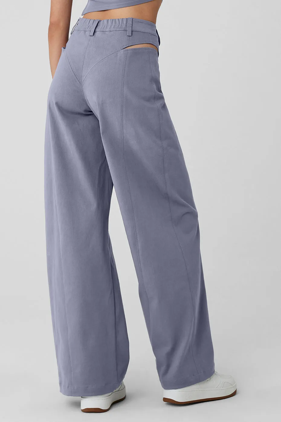 High-Waist Risk Taker Trouser - Fog sold by Alo Yoga product image thumbnail 2