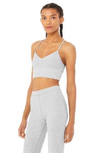 Alosoft Lavish Bra - Zinc Heather sold by Alo Yoga