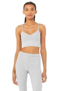 Alosoft Lavish Bra - Zinc Heather sold by Alo Yoga