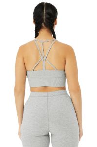 Alosoft Lavish Bra - Zinc Heather sold by Alo Yoga