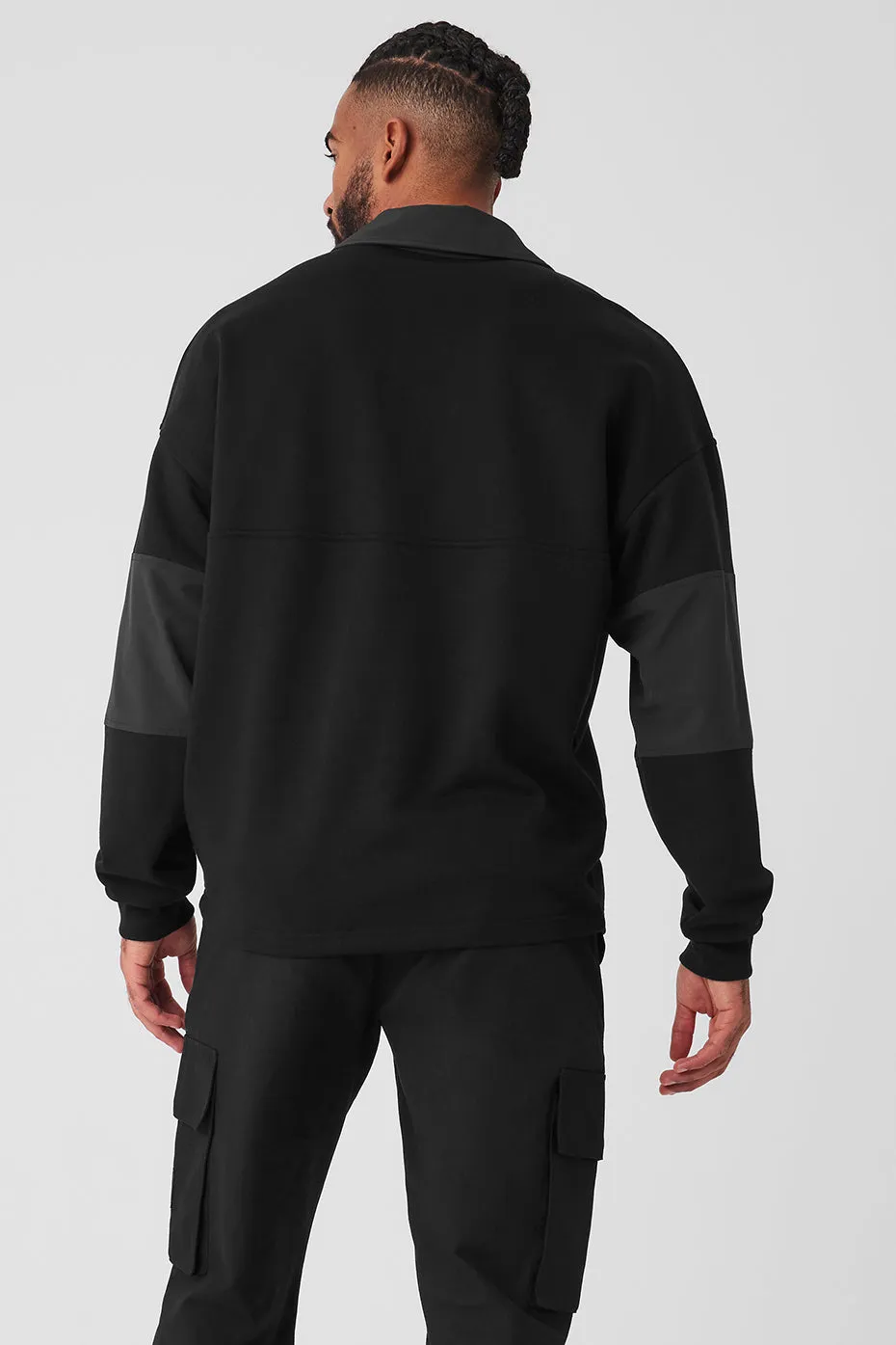 Mixmatch Rugby Sweatshirt - Black sold by Alo Yoga product image thumbnail 2