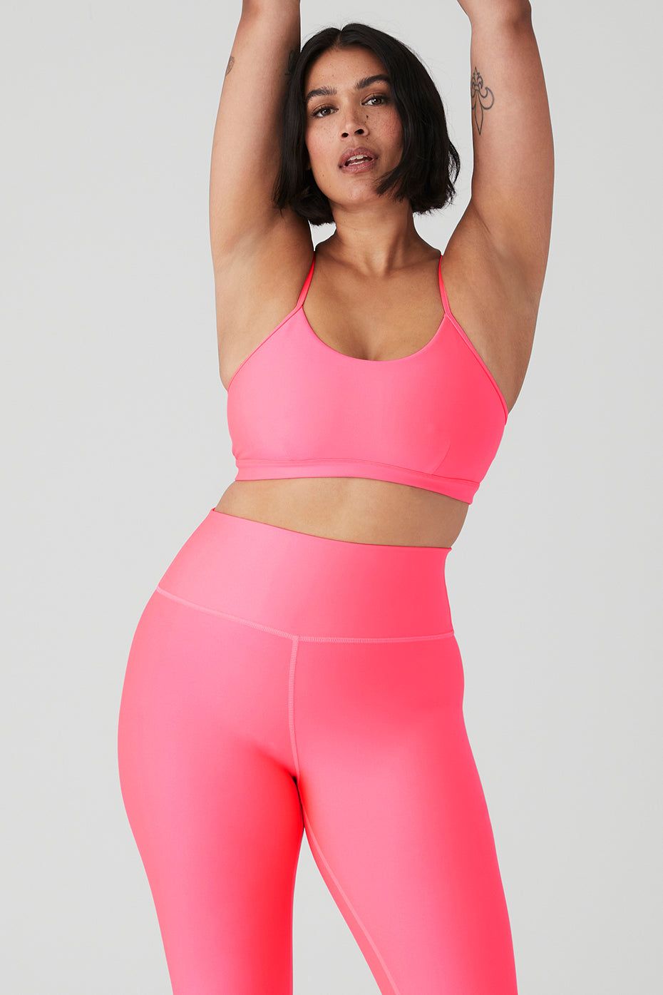 Airlift Intrigue Bra - Fluorescent Pink Coral sold by Alo Yoga product image thumbnail 5