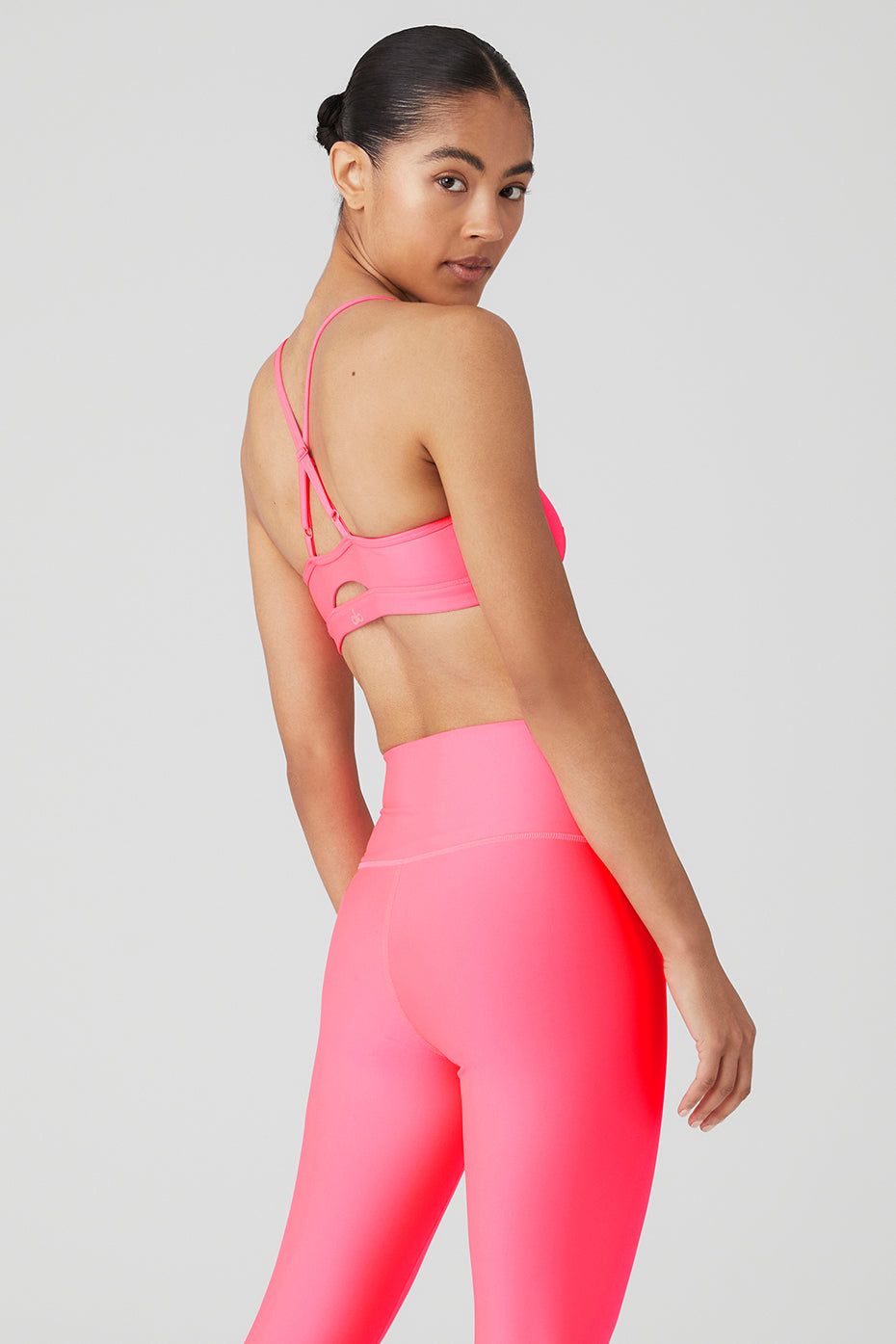 Airlift Intrigue Bra - Fluorescent Pink Coral sold by Alo Yoga product image thumbnail 2