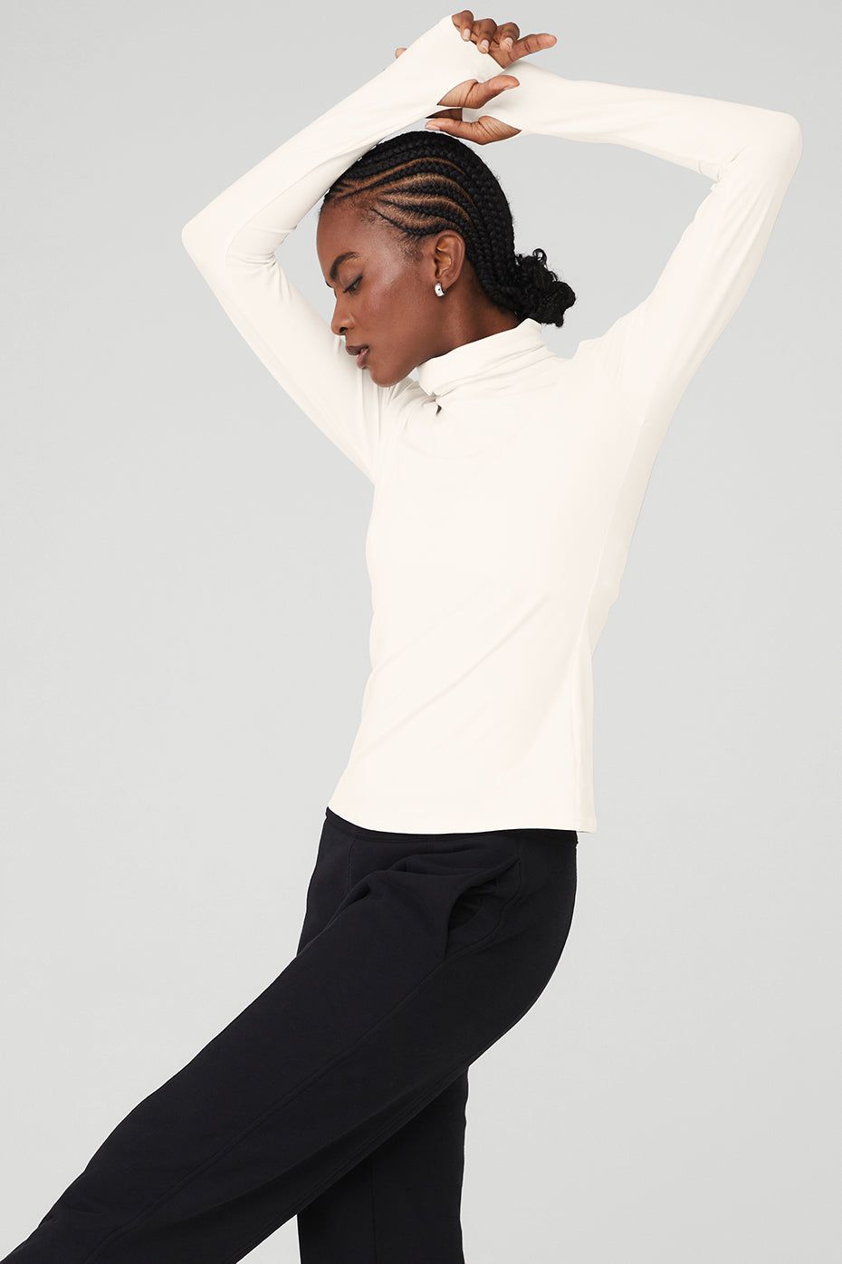 Alosoft Refine Turtleneck - Ivory sold by Alo Yoga product image thumbnail 3