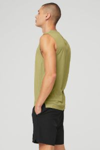 The Triumph Muscle Tank - Wasabi sold by Alo Yoga
