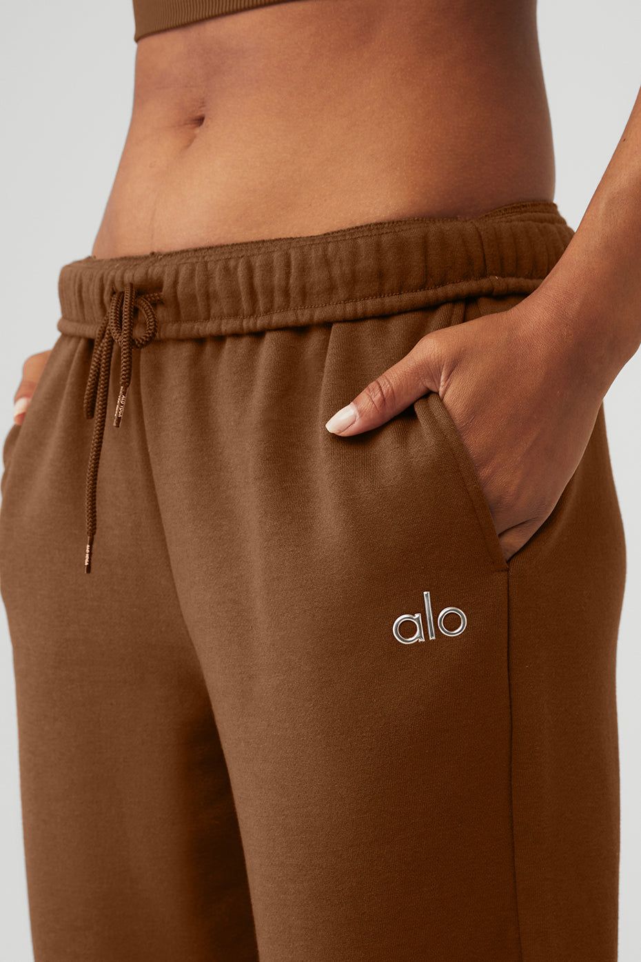 Accolade Straight Leg Sweatpant - Cinnamon Brown sold by Alo Yoga product image thumbnail 4