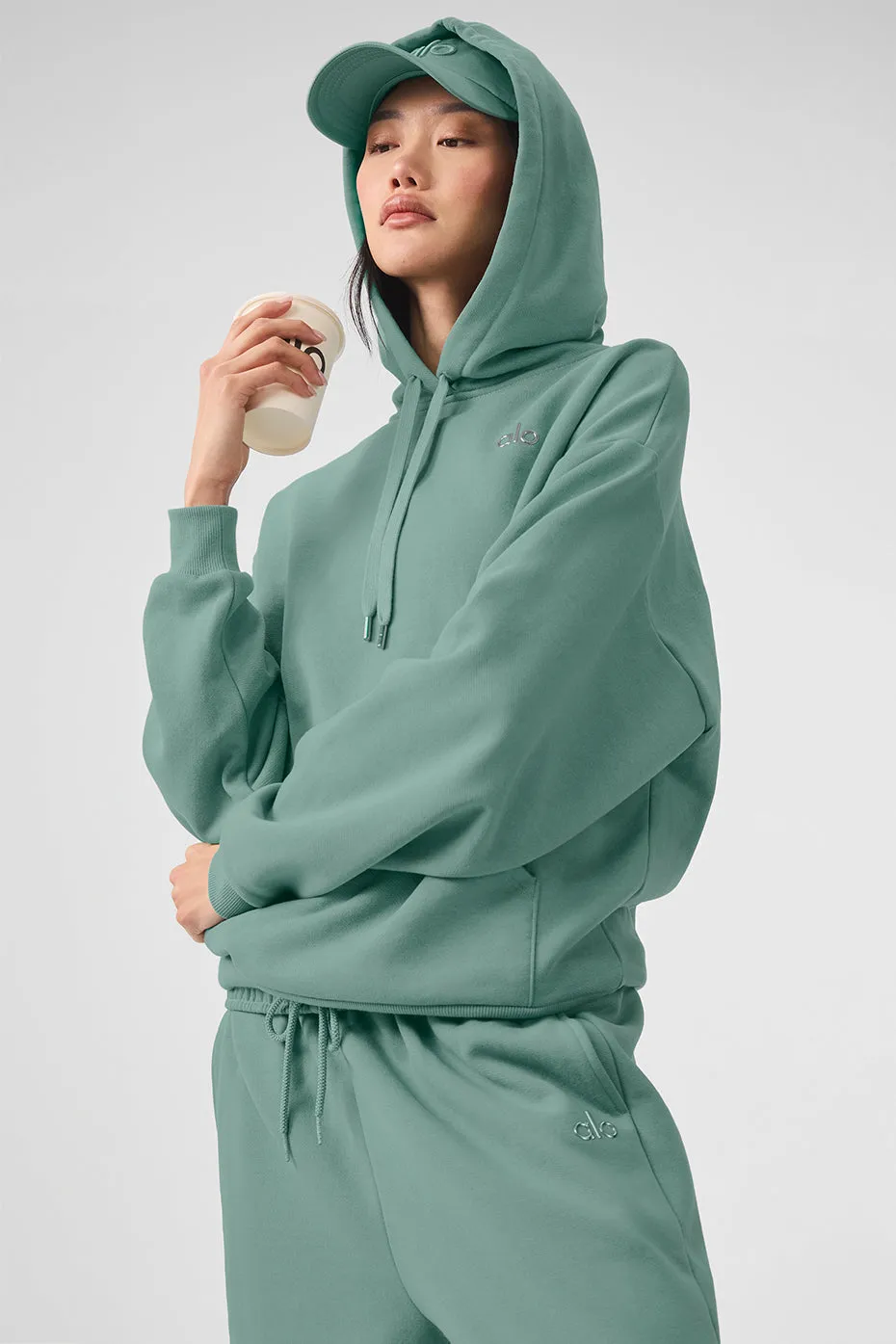 Accolade Hoodie - Botanical Green sold by Alo Yoga