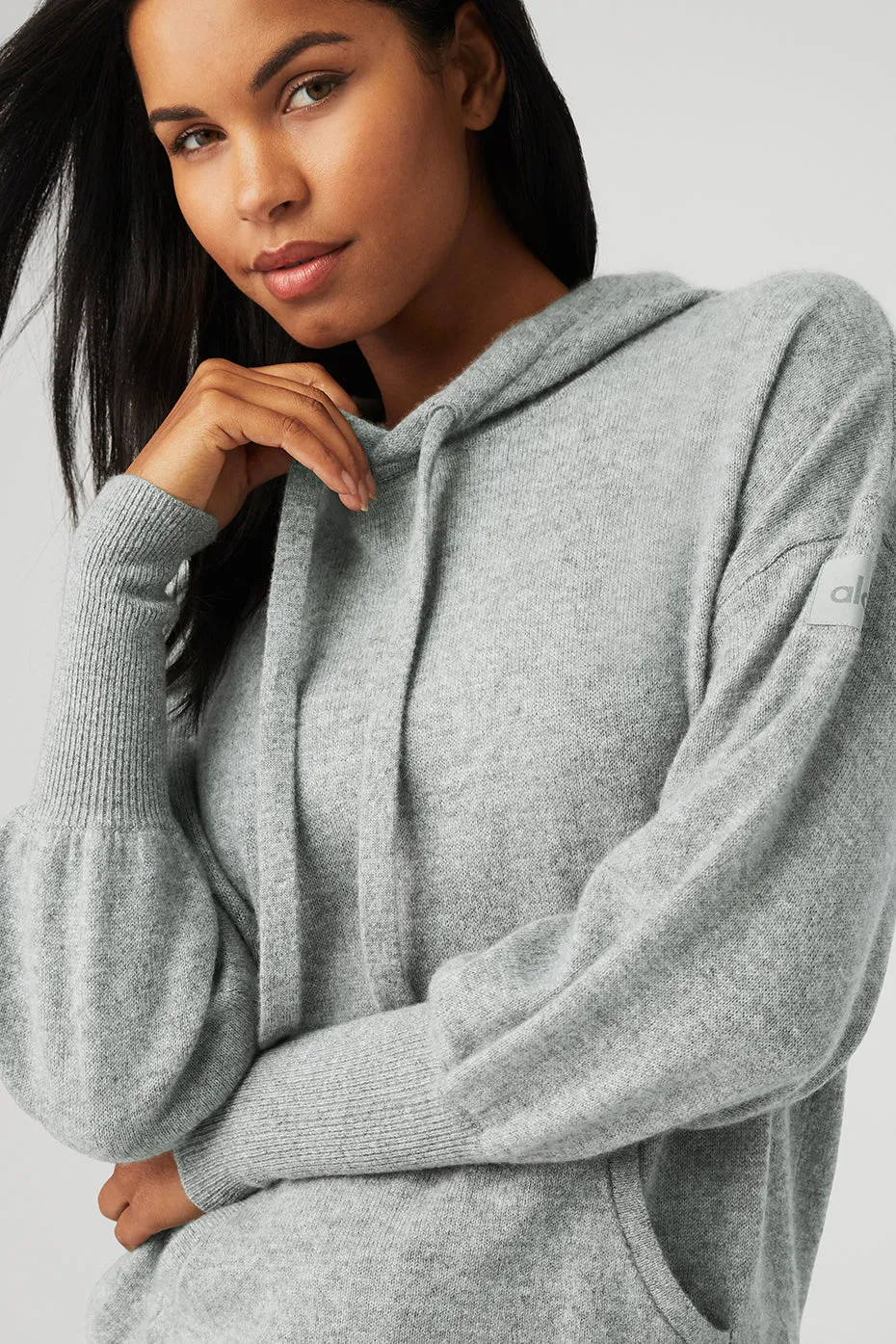 Cashmere Jet Set Hoodie - Dove Grey Heather sold by Alo Yoga product image thumbnail 4