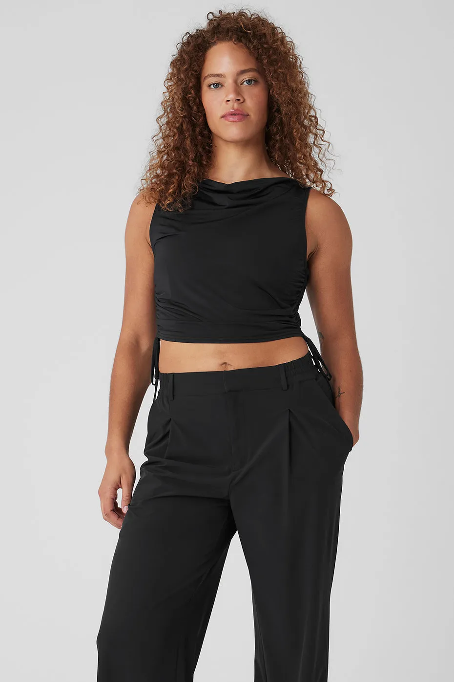 Standout Cropped Tank - Black sold by Alo Yoga product image thumbnail 5