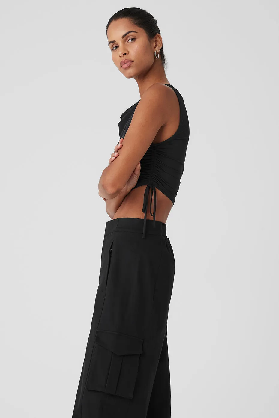 Standout Cropped Tank - Black sold by Alo Yoga product image thumbnail 3