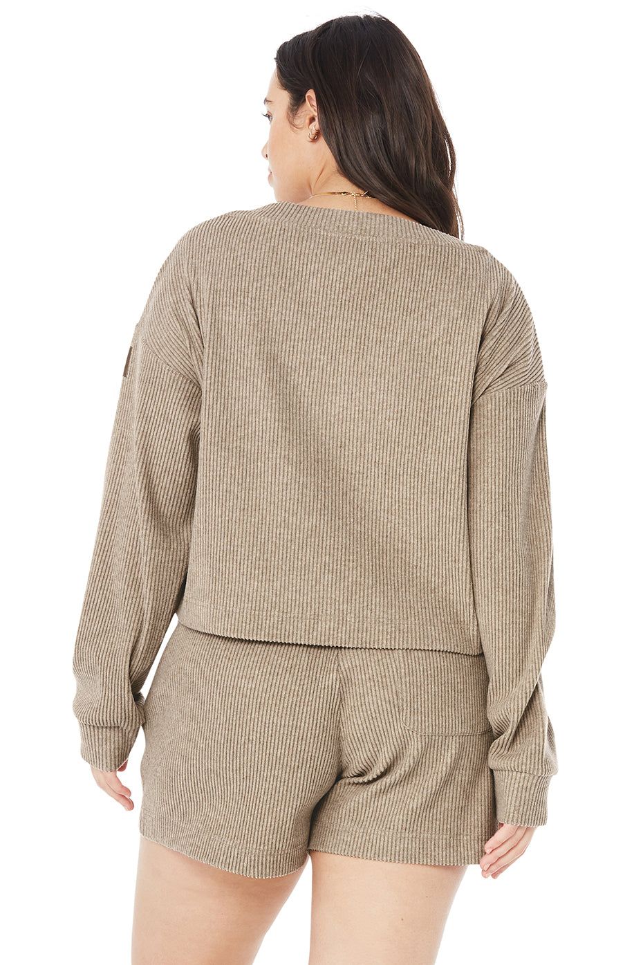 Muse V-Neck Pullover - Gravel Heather sold by Alo Yoga product image thumbnail 6