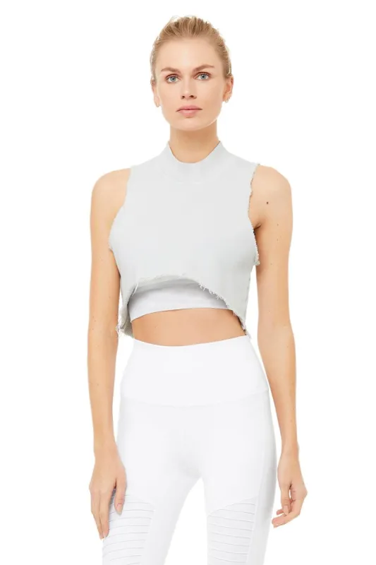 Washed Effortless Tank - Chalk Wash sold by Alo Yoga