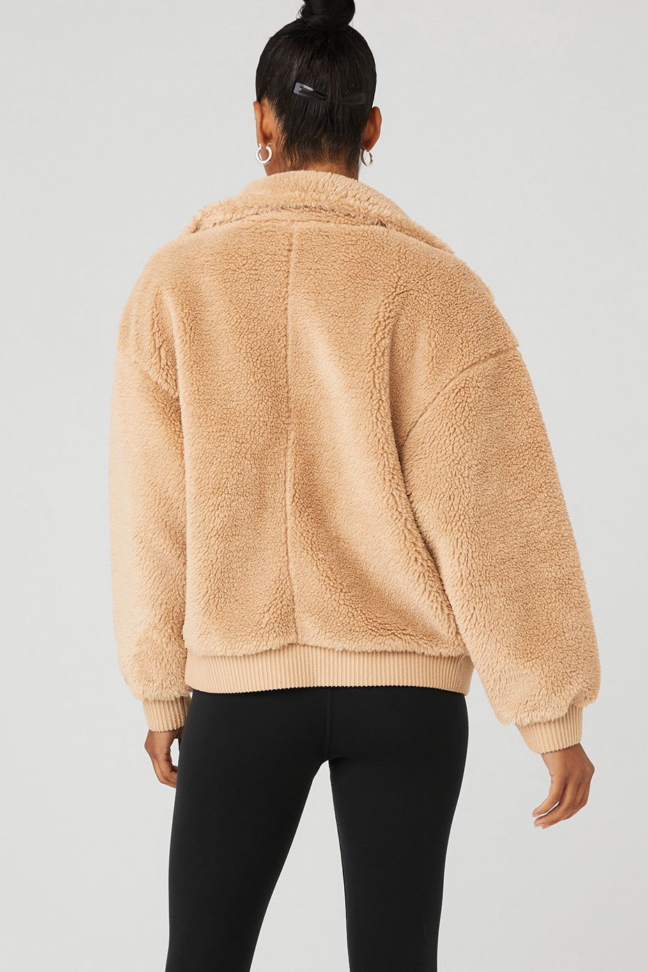 Sherpa Varsity Jacket - Camel sold by Alo Yoga product image thumbnail 2