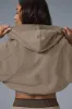 Sweet Escape Zip Up Hoodie - Gravel sold by Alo Yoga