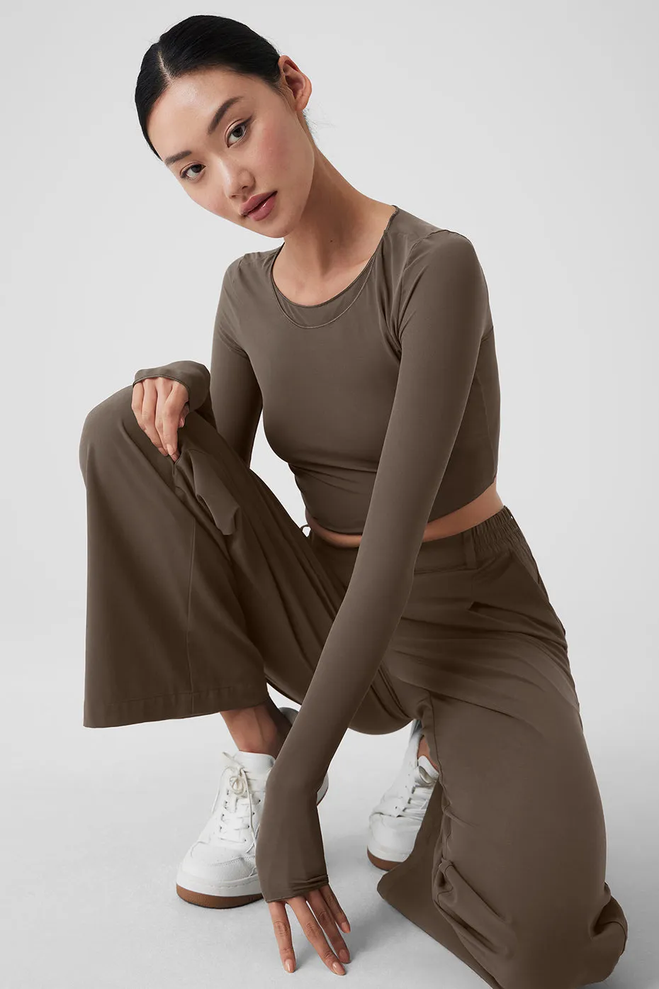 High-Waist Pursuit Trouser - Olive Tree sold by Alo Yoga product image thumbnail 5