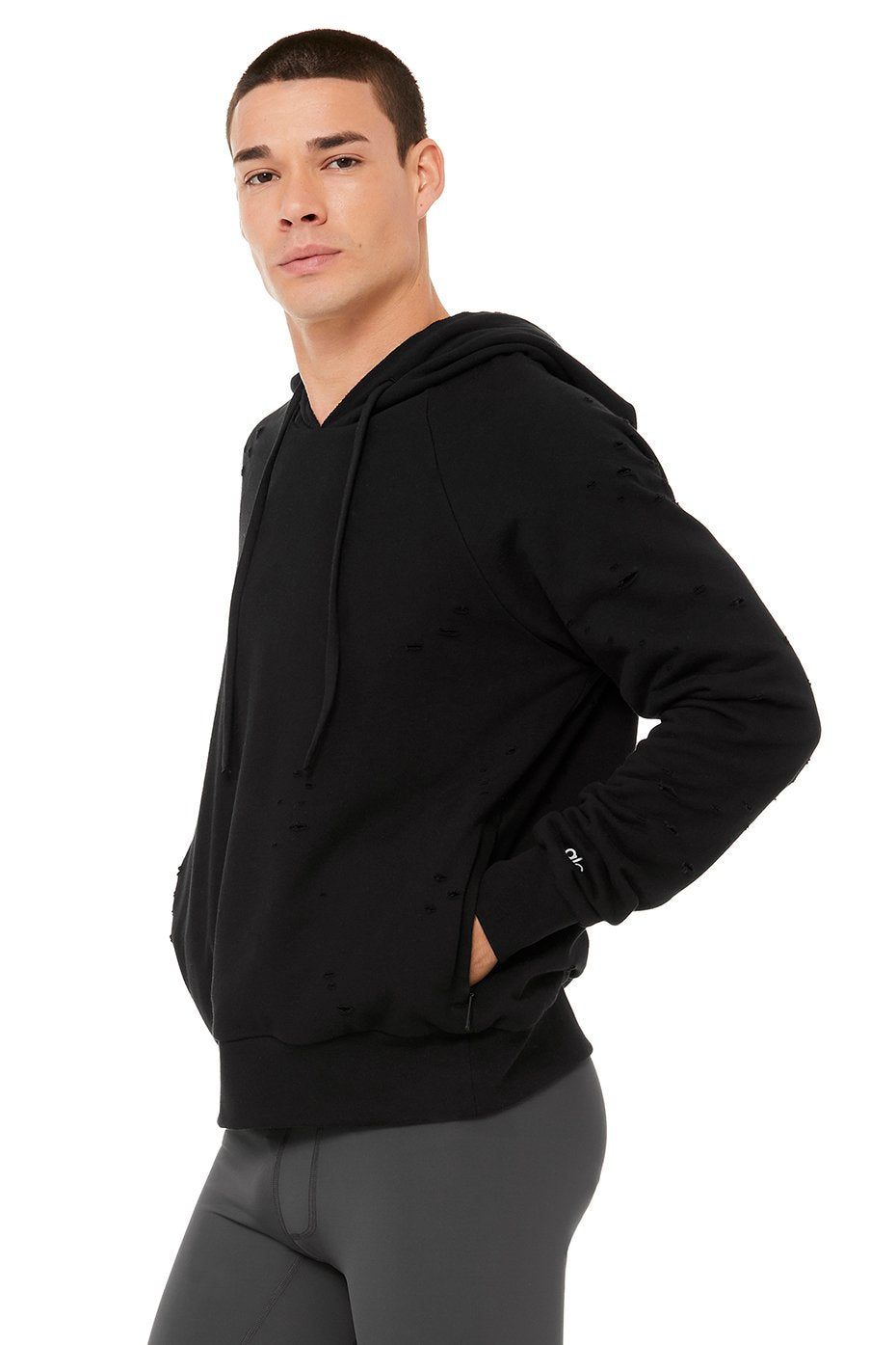 Ripped Hoodie - Black sold by Alo Yoga product image thumbnail 3