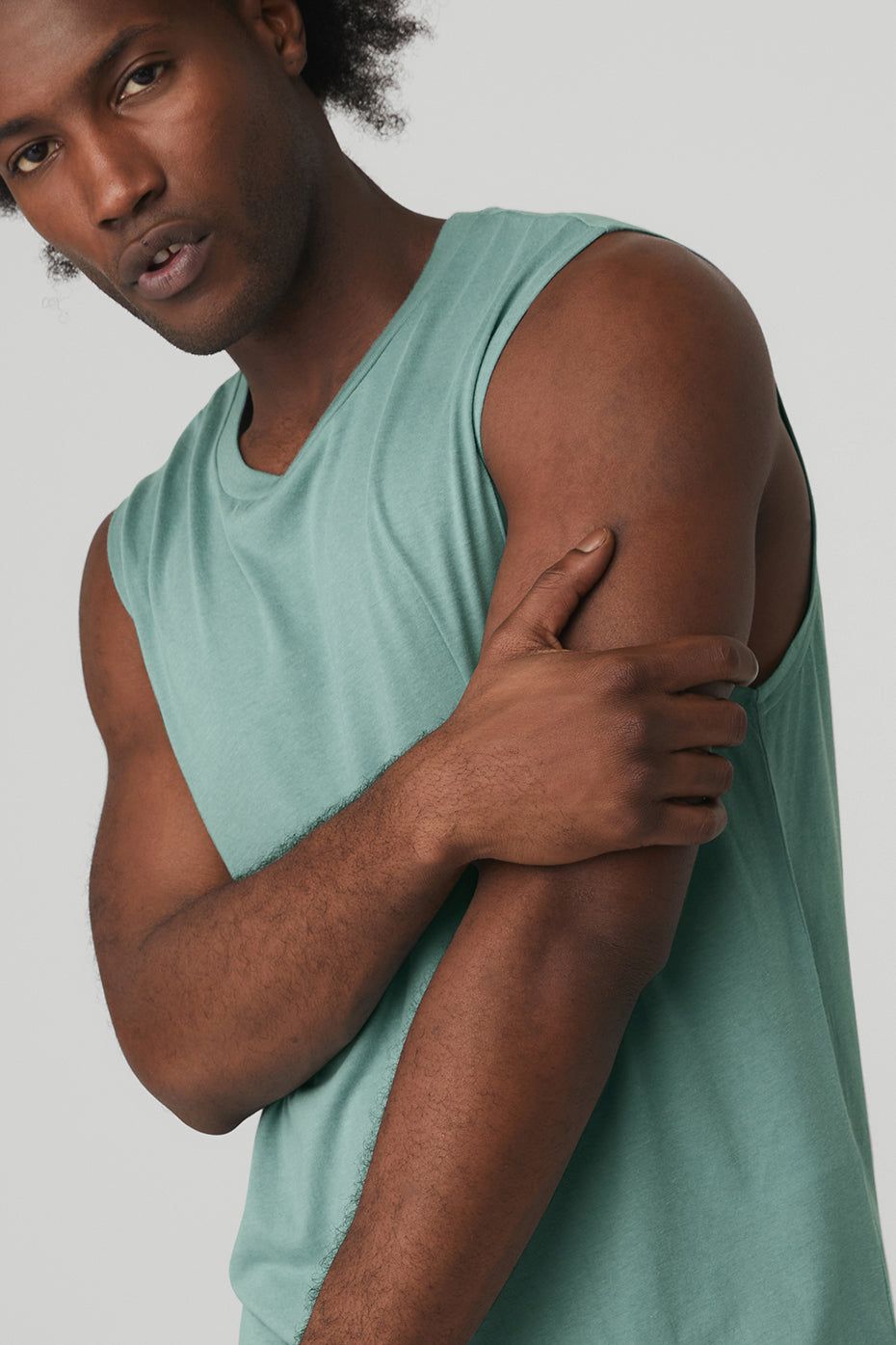 The Triumph Muscle Tank - Blue Agave sold by Alo Yoga product image thumbnail 4