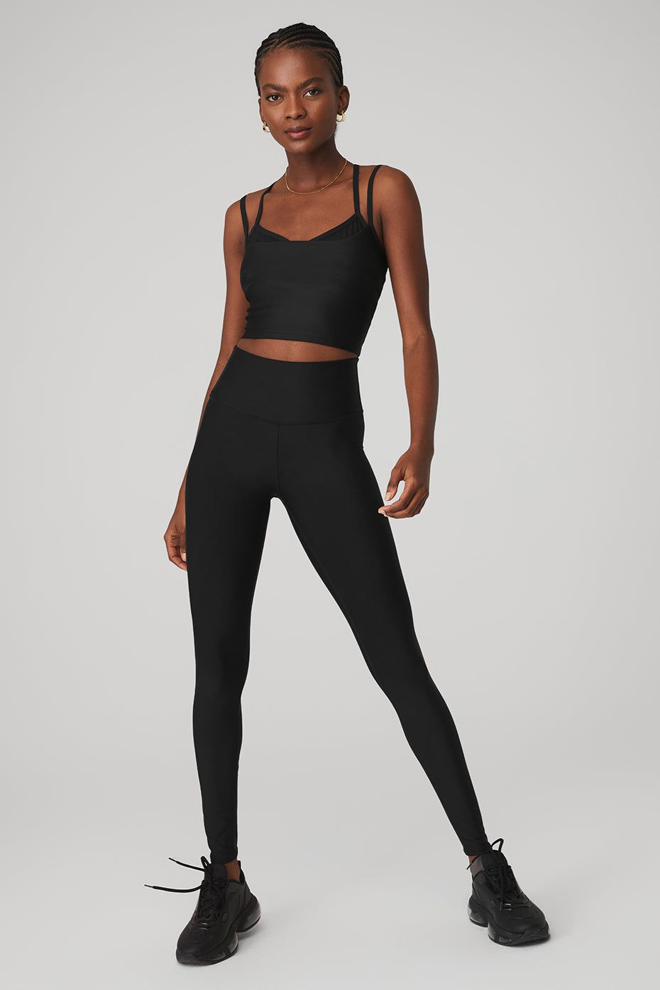 Airlift Double Check Bra Tank & High-Waist Airlift Legging Set sold by Alo Yoga