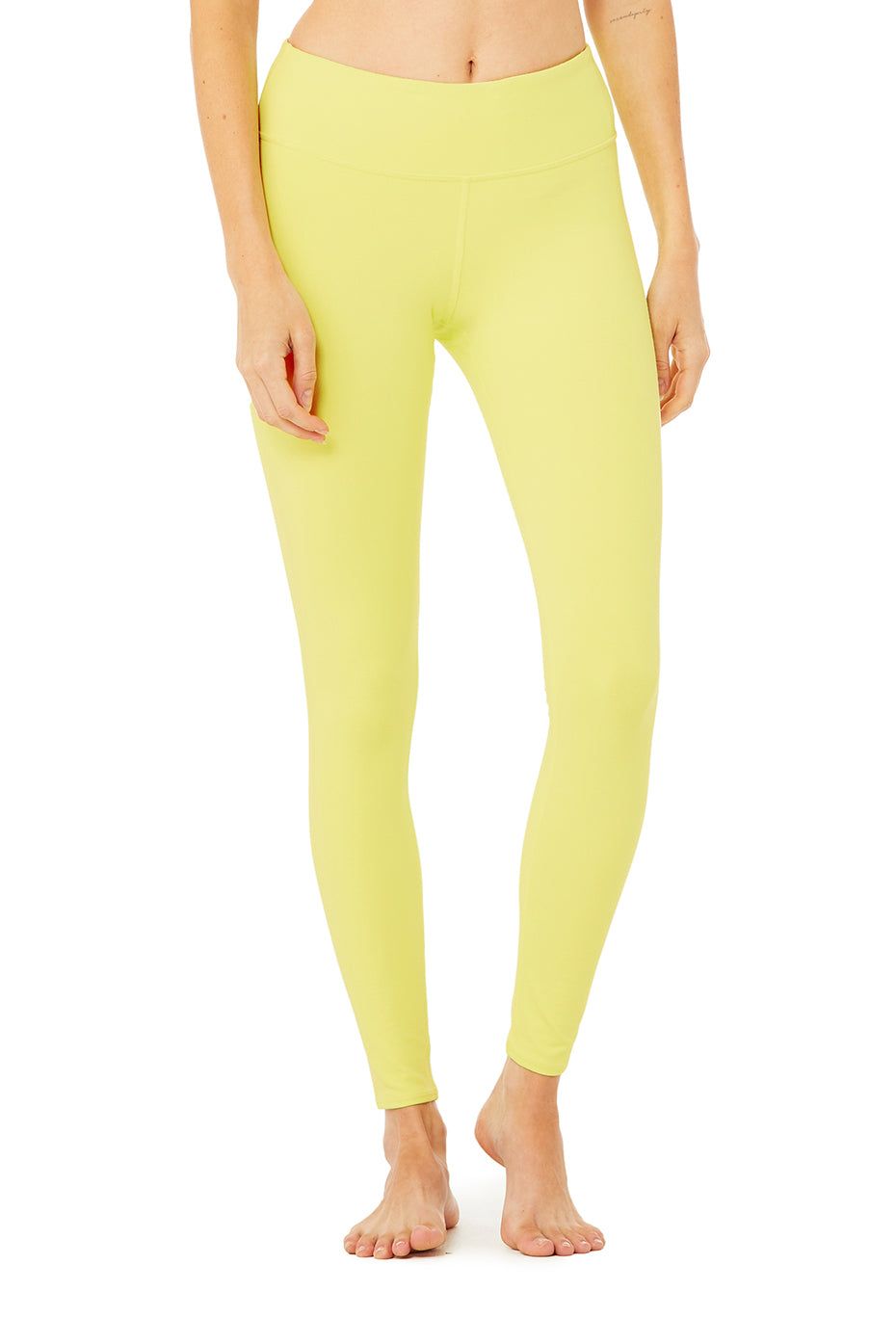 Airbrush Legging - Neon Shock Yellow sold by Alo Yoga