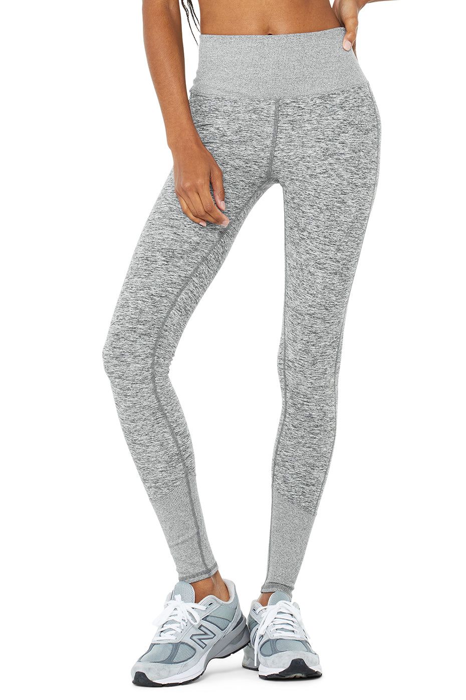 High-Waist Lounge Legging - Dove Grey Heather sold by Alo Yoga