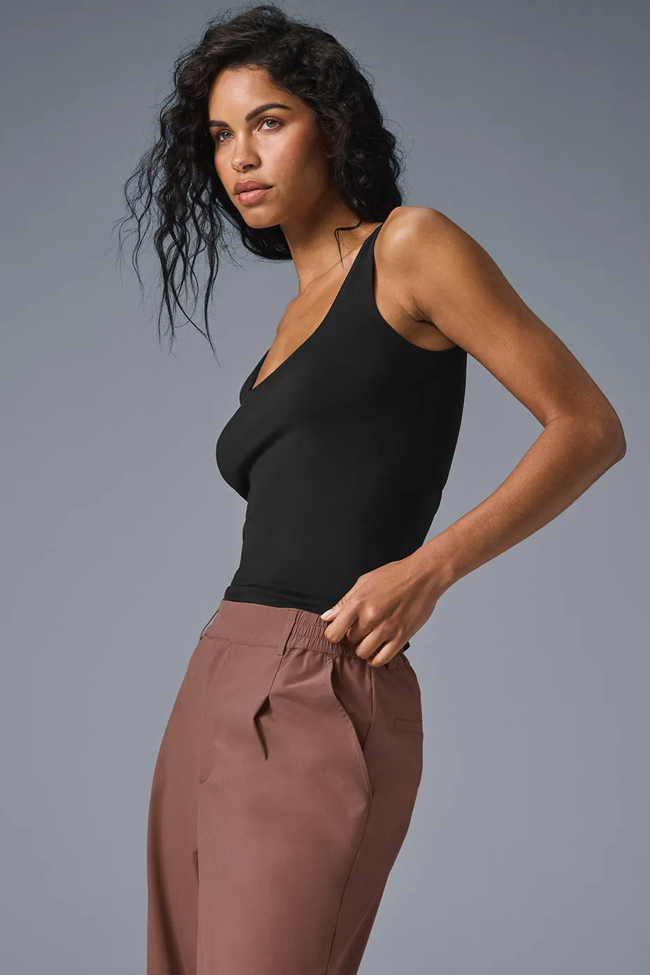 Sheer Glow Tank - Black sold by Alo Yoga product image thumbnail 4