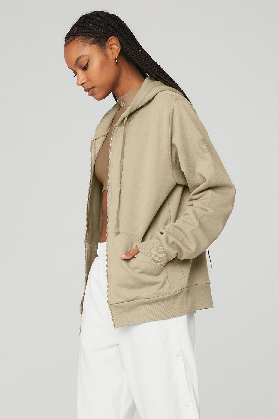 Everyday Full Zip Hoodie - California Sand sold by Alo Yoga product image thumbnail 2