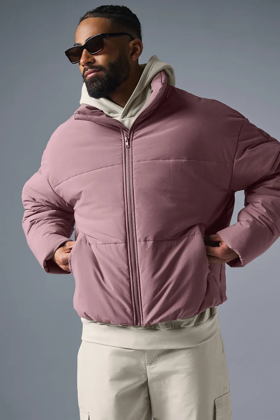 Stretch Woven Street Puffer - Woodrose sold by Alo Yoga product image thumbnail 3