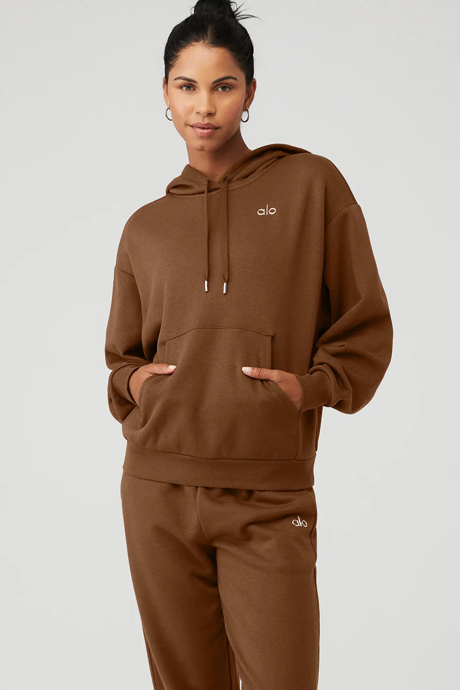 Accolade Hoodie - Cinnamon Brown sold by Alo Yoga
