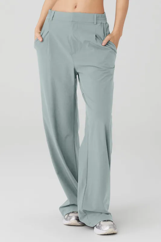 High-Waist Pursuit Trouser - Cosmic Grey sold by Alo Yoga