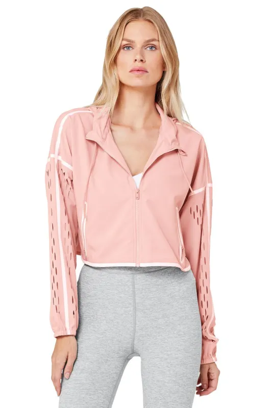 Stratus Jacket - Pale Mauve/White sold by Alo Yoga